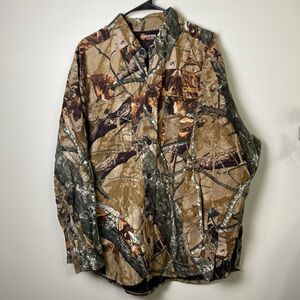 Outfitters Ridge Men's Camo Button Down Jacket Large